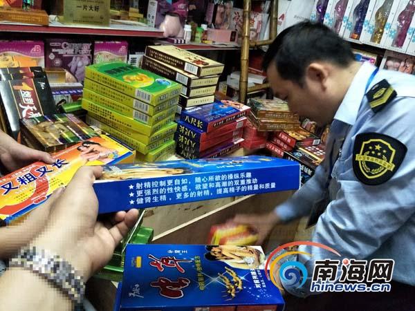 3.15成人用品商行外贸假货横行 查封一大批外贸延时助勃保健用品