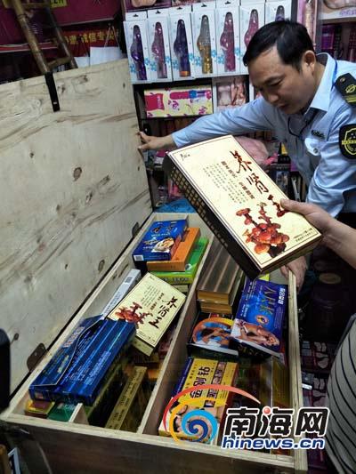 3.15成人用品商行外贸假货横行 查封一大批外贸延时助勃保健用品