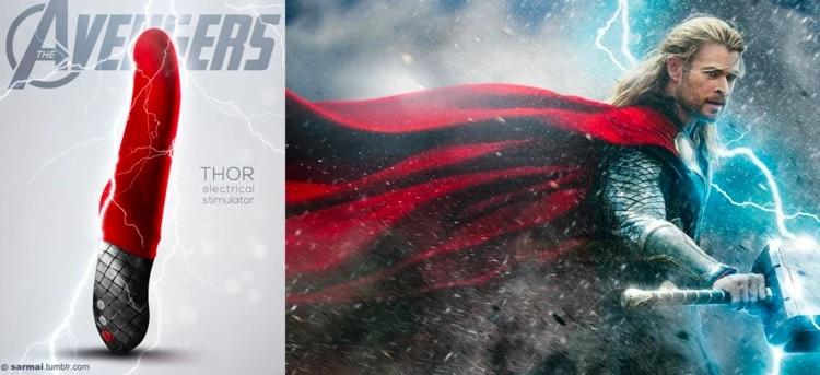 《复仇者联盟4》雷神奇侠按摩棒 《复仇者联盟4》推出情趣按摩棒?Marvel 迷最想要哪一款?