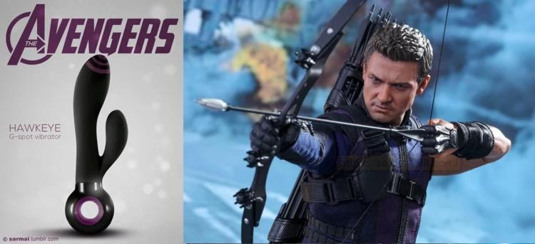 《复仇者联盟4》鹰眼按摩棒 《复仇者联盟4》推出情趣按摩棒?Marvel 迷最想要哪一款?